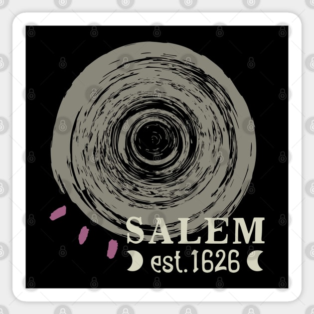 Salem Established 1626 Witch Trials Wicca Samhain Sticker by Apathecary